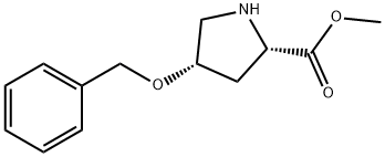 methyl (2S,4S)-4-benzyloxypyrrolidine-2-carboxylate Struktur