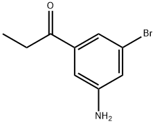 1-Propanone, 1-(3-amino-5-bromophenyl)- Struktur