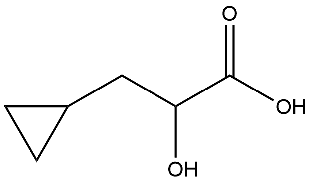 3-Cyclopropyl-2-hydroxypropanoic acid Struktur