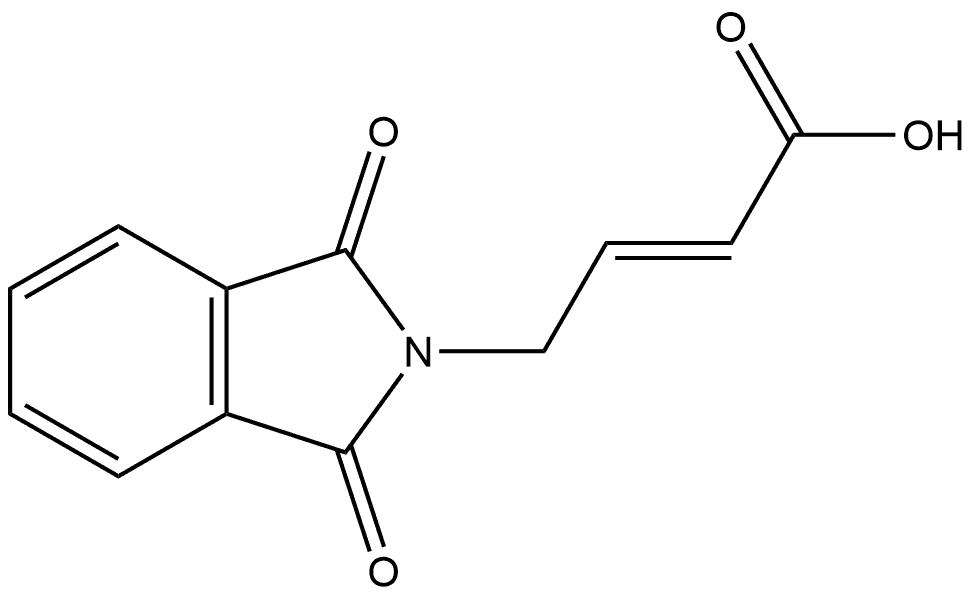 2-Isoindolinecrotonic acid, 1,3-dioxo-, (E)- (8CI) Struktur