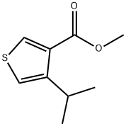 3-Thiophenecarboxylic acid, 4-(1-methylethyl)-, methyl ester Struktur