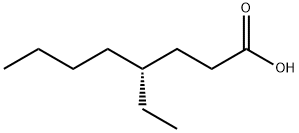 Octanoic acid, 4-ethyl-, (4R)- Struktur