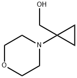 Cyclopropanemethanol, 1-(4-morpholinyl)- Struktur