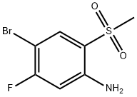 4-Bromo-5-fluoro-2-(methylsulphonyl)aniline Struktur