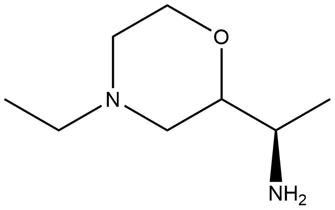 2-Morpholinemethanamine,4-ethyl-α-methyl-,(αR)- Struktur