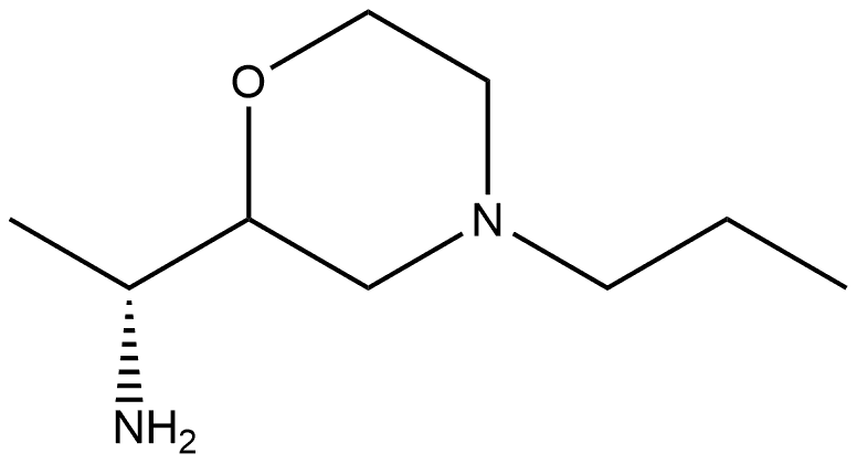 2-Morpholinemethanamine,α-methyl-4-propyl-,(αR)- Struktur