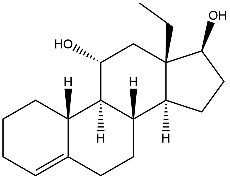 Gon-4-ene-11,17-diol, 13-ethyl-, (11α,17β)- (9CI)