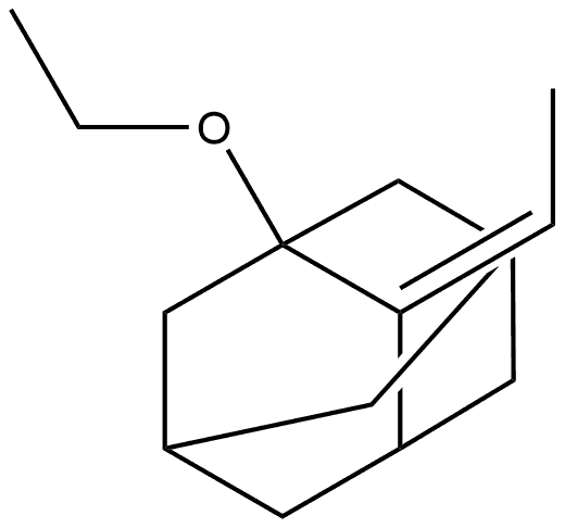 Tricyclo[3.3.1.13,7]decane, 1-ethoxy-2-ethylidene-, (Z)- (9CI) Struktur