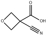 3-cyanooxetane-3-carboxylic acid Struktur