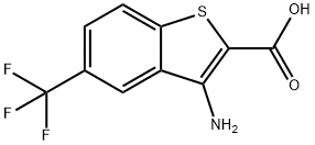 3-Amino-5-(trifluoromethyl)benzo[b]thiophene-2-carboxylic acid Struktur