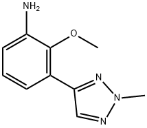 2-Methoxy-3-(2-methyl-2H-1,2,3-triazol-4-yl)aniline Struktur