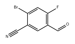 Benzonitrile, 2-bromo-4-fluoro-5-formyl- Struktur