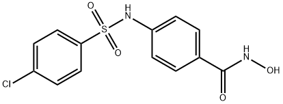 Benzamide, 4-[[(4-chlorophenyl)sulfonyl]amino]-N-hydroxy- Struktur