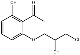 Ethanone, 1-[2-(3-chloro-2-hydroxypropoxy)-6-hydroxyphenyl]- Struktur