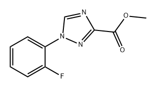 1H-1,2,4-Triazole-3-carboxylic acid, 1-(2-fluorophenyl)-, methyl ester Struktur