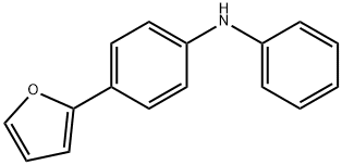 Benzenamine, 4-(2-furanyl)-N-phenyl- Struktur