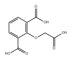 1,3-Benzenedicarboxylic acid, 2-(carboxymethoxy)- Struktur