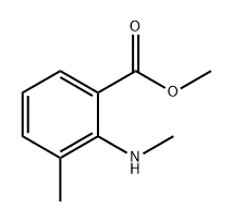 Benzoic acid, 3-methyl-2-(methylamino)-, methyl ester Struktur