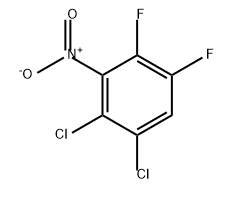 Benzene, 1,2-dichloro-4,5-difluoro-3-nitro- Struktur