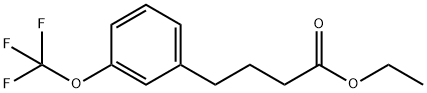 Benzenebutanoic acid, 3-(trifluoromethoxy)-, ethyl ester Struktur