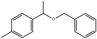 Benzene, 1-methyl-4-[1-(phenylmethoxy)ethyl]- Struktur