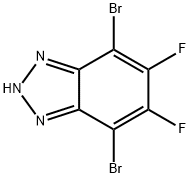 2H-Benzotriazole, 4,7-dibromo-5,6-difluoro- Struktur