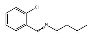 1-Butanamine, N-[(2-chlorophenyl)methylene]- Struktur