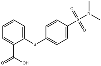 Benzoic acid, 2-[[4-[(dimethylamino)sulfonyl]phenyl]thio]- Struktur