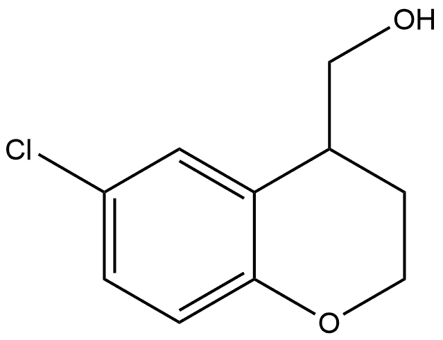 6-Chloro-3,4-dihydro-2H-1-benzopyran-4-methanol Struktur