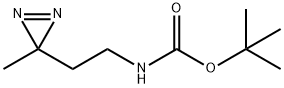 Carbamic acid, N-[2-(3-methyl-3H-diazirin-3-yl)ethyl]-, 1,1-dimethylethyl ester Struktur