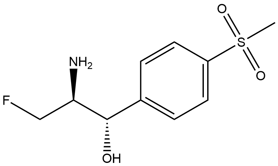 (αS)-α-[(1S)-1-Amino-2-fluoroethyl]-4-(methylsulfonyl)benzenemethanol Struktur