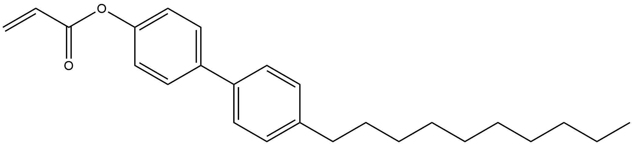 4'-decyl-[1,1'-biphenyl]-4-yl acrylate Struktur