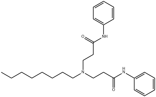 Propanamide, 3,3'-(octylimino)bis[N-phenyl- Struktur