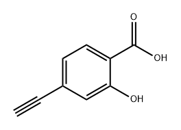 Benzoic acid, 4-ethynyl-2-hydroxy- Struktur