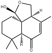 1H-Naphtho[1,8a-c]furan-6(6aH)-one, 3,3a,7,8,9,10-hexahydro-1-hydroxy-4,7,7-trimethyl-, (1S,3aS,6aS,10aS)- Struktur