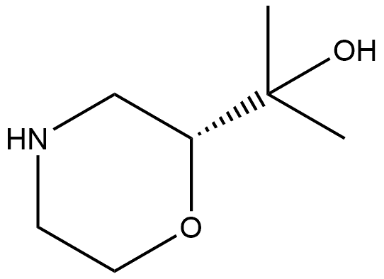 2-Morpholinemethanol,α,α-dimethyl-, (2R)- Struktur