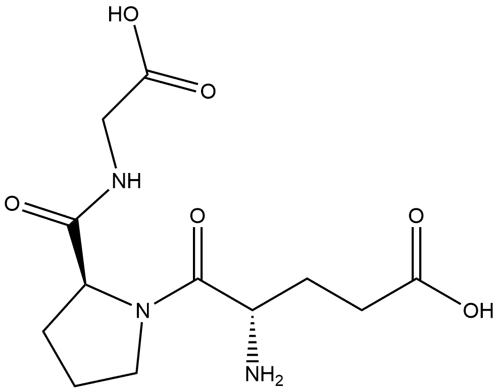 Glycine, L-α-glutamyl-L-prolyl- Struktur