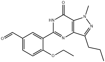 3-(6,7-Dihydro-1-methyl-7-oxo-3-propyl-1H-pyrazolo[4,3-d]pyrimidin-5-yl)-4-ethoxybenzaldehyde Structure