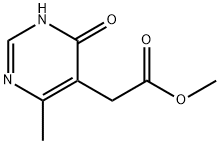 5-Pyrimidineacetic acid, 1,6-dihydro-4-methyl-6-oxo-, methyl ester Struktur