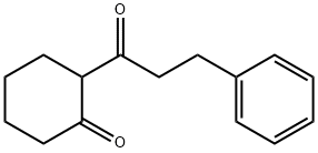 Cyclohexanone, 2-(1-oxo-3-phenylpropyl)- Struktur