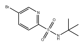 2-Pyridinesulfonamide, 5-bromo-N-(1,1-dimethylethyl)- Struktur