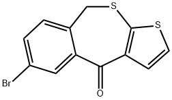 Thieno[2,3-c][2]benzothiepin-4(9H)-one, 6-bromo- Struktur