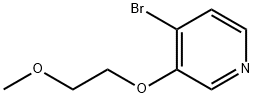 Pyridine, 4-bromo-3-(2-methoxyethoxy)- Struktur