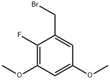 Benzene, 1-(bromomethyl)-2-fluoro-3,5-dimethoxy- Struktur