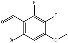 6-Bromo-2,3-difluoro-4-methoxy-benzaldehyde Struktur