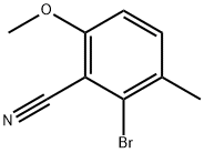 Benzonitrile, 2-bromo-6-methoxy-3-methyl- Struktur