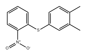 Benzene, 1,2-dimethyl-4-[(2-nitrophenyl)thio]- Struktur