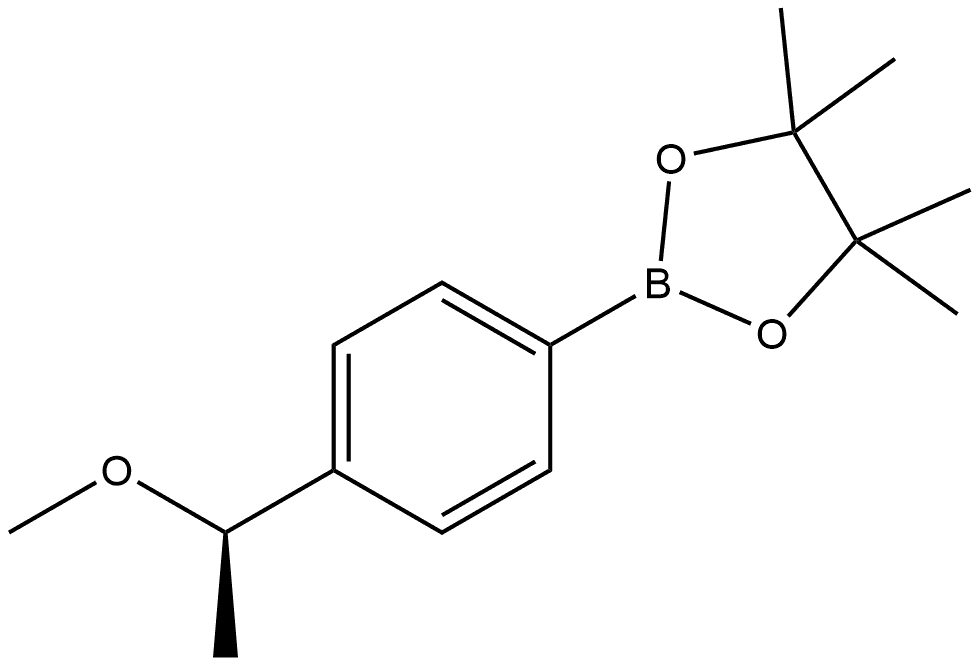 2-[4-[(1R)-1-Methoxyethyl]phenyl]-4,4,5,5-tetramethyl-1,3,2-dioxaborolane Struktur