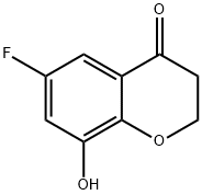 4H-1-Benzopyran-4-one, 6-fluoro-2,3-dihydro-8-hydroxy- Struktur