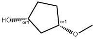 rel-(1R,3S)-3-methoxycyclopentan-1-ol Struktur